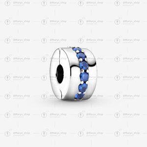 Pandora Blue Sparkle Clip Charm|Pendant